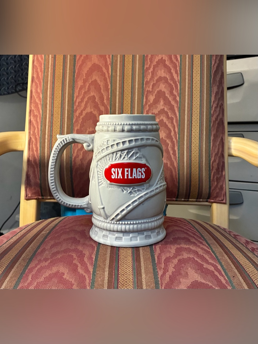Six Flags 6.5” Ceramic Mug. Clean and in Great Condition. $10.